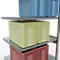 Schulte Lagertechnik MULTIplus 250 rekkensysteem zonder scharnieren, lengte bout, 2500x1000x800 mm, 6 legborden, gegalvaniseerd