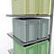 Schulte Lagertechnik MULTIplus 250 rekkensysteem zonder scharnieren, lengte bout, 2500x750x800 mm, 6 legborden, gegalvaniseerd