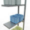 Schulte Lagertechnik MULTIplus 250 rekkensysteem zonder scharnieren, lengte bout, 3000x750x300 mm, 7 legborden, gegalvaniseerd