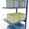 Schulte Lagertechnik MultiPlus250 rekkensysteem zonder schroeven, aanbouwrek, 6 legborden, dwarsverbindingen, B 750 x D 600 x H 2500 mm, gentiaanblauw RAL 5010