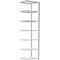 Schulte Lagertechnik MultiPlus250 rekkensysteem zonder schroeven, aanbouwrek, 7 legborden, dwarsverbindingen, B 750 x D 600 x H 3000 mm, lichtgrijs RAL 7035