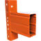 Schulte Lagertechnik Rayonnage à palettes, rayonnage de base, L 8444 x P 1100 x H 5000 mm, 4 niveaux, poids des palettes jusqu'à 800 kg, charge admissible par travée 8630 kg, bleu/orange