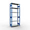 Schulte Lagertechnik Rayonnage à tablettes MULTIplus150, rayonnage de base emboîtable, L 1000 x P 400 x H 2500 mm, 6 niveaux, jusqu'à 1400 kg, bleu gentiane/galvanisé