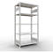 Schulte Lagertechnik Rayonnage à tablettes MULTIplus150, rayonnage de base emboîtable, L 1000 x P 600 x H 2000 mm, 5 niveaux, jusqu'à 1300 kg, gris clair