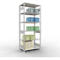 Schulte Lagertechnik Rayonnage à tablettes MULTIplus150, rayonnage de base emboîtable, L 1000 x P 600 x H 2500 mm, 6 niveaux, jusqu'à 1400 kg, gris clair