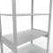 Schulte Lagertechnik Rayonnage à tablettes MULTIplus150, rayonnage de base emboîtable, L 1000 x P 600 x H 2500 mm, 6 niveaux, jusqu'à 1400 kg, gris clair
