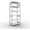 Schulte Lagertechnik Rayonnage à tablettes MULTIplus150, rayonnage de base emboîtable, L 1000 x P 600 x H 2500 mm, 6 niveaux, jusqu'à 1400 kg, gris clair