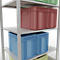 Schulte Lagertechnik Rayonnage à tablettes MULTIplus150, rayonnage de base emboîtable, L 1000 x P 800 x H 2000 mm, 5 niveaux, jusqu'à 1300 kg, gris clair