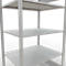 Schulte Lagertechnik Rayonnage à tablettes MULTIplus150, rayonnage de base emboîtable, L 1000 x P 800 x H 2000 mm, 5 niveaux, jusqu'à 1300 kg, gris clair