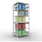 Schulte Lagertechnik Rayonnage à tablettes MULTIplus150, rayonnage de base emboîtable, L 1000 x P 800 x H 2500 mm, 6 niveaux, jusqu'à 1400 kg, gris clair