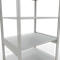 Schulte Lagertechnik Rayonnage à tablettes MULTIplus150, rayonnage de base emboîtable, L 1000 x P 800 x H 2500 mm, 6 niveaux, jusqu'à 1400 kg, gris clair