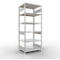 Schulte Lagertechnik Rayonnage à tablettes MULTIplus150, rayonnage de base emboîtable, L 1000 x P 800 x H 2500 mm, 6 niveaux, jusqu'à 1400 kg, gris clair