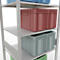 Schulte Lagertechnik Rayonnage à tablettes MULTIplus150, rayonnage de base emboîtable, L 1000 x P 800 x H 3000 mm, 7 niveaux, jusqu'à 1500 kg, gris clair