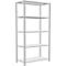 Schulte Lagertechnik Rayonnage à tablettes Steckystem MULTIplus250, rayonnage de base, L 1000 x P 500 x H 2000 mm, 5 tablettes, entretoise croisée, jusqu'à 1300 kg, gris clair