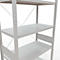 Schulte Lagertechnik Rayonnage à tablettes Steckystem MULTIplus250, rayonnage de base, L 1000 x P 500 x H 3000 mm, 7 tablettes, entretoise croisée, jusqu'à 2300 kg, gris clair