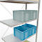 Schulte Lagertechnik Rayonnage à tablettes Système enfichable MultiPlus250, rayonnage annexe, 6 tablettes, entretoise croisée, L 1000 x P 500 x H 3000 mm, gris clair RAL 7035