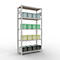 Schulte Lagertechnik Rayonnage à tablettes Système enfichable MultiPlus250, rayonnage de base, 5 tablettes, entretoise croisée, L 1000 x P 400 x H 2000 mm, gris clair RAL 7035