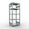 Schulte Lagertechnik Rayonnage à tablettes Système enfichable MultiPlus250, rayonnage de base, 5 tablettes, entretoise croisée, L 750 x P 600 x H 2000 mm, gris argenté/galvanisé