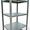 Schulte Lagertechnik Rayonnage à tablettes Système enfichable MultiPlus250, rayonnage de base, 5 tablettes, entretoise croisée, L 750 x P 600 x H 2000 mm, gris argenté/galvanisé