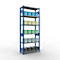 Schulte Lagertechnik Rayonnage à tablettes Système enfichable MultiPlus250, rayonnage de base, 6 tablettes, entretoise croisée, L 1000 x P 400 x H 2500 mm, bleu gentiane RAL 5010