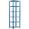 Schulte Lagertechnik Rayonnage à tablettes Système enfichable MultiPlus250, rayonnage de base, 6 tablettes, entretoise, L 750 x P 600 x H 2500 mm, bleu gentiane RAL 5010