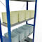 Schulte Lagertechnik Rayonnage à tablettes Système enfichable MultiPlus250, rayonnage de base, 7 tablettes, entretoise croisée, L 1000 x P 300 x H 3000 mm, bleu gentiane RAL 5010