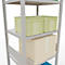 Schulte Lagertechnik Rayonnage à tablettes Système enfichable MultiPlus250, rayonnage de base, 7 tablettes, entretoise croisée, L 750 x P 600 x H 3000 mm, gris clair RAL 7035