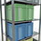 SCHULTE Lagertechnik - Rayonnage de base double emboîtable type 150 - 2000x1000x2x400 mm galv. 2x5 tablettes