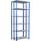 SCHULTE Lagertechnik - Rayonnage de base double emboîtable Type 150 - 2500x1000x2x300 mm 2x6 tablettes