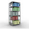 SCHULTE Lagertechnik - Rayonnage de base double emboîtable type 150 - 2500x1000x2x400 mm galv. 2x6 tablettes