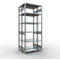 SCHULTE Lagertechnik - Rayonnage de base double emboîtable type 150 - 2500x1000x2x400 mm galv. 2x6 tablettes