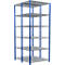 SCHULTE Lagertechnik - Rayonnage de base double emboîtable Type 150 - 2500x1000x2x600 mm 2x6 tablettes
