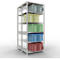 SCHULTE Lagertechnik - Rayonnage de base double emboîtable Type 150 - 2500x1000x2x600 mm 2x6 tablettes