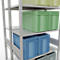 SCHULTE Lagertechnik - Rayonnage de base double emboîtable Type 150 - 3000x1000x2x500 mm 2x7 tablettes