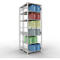 SCHULTE Lagertechnik - Rayonnage de base double emboîtable Type 150 - 3000x1000x2x600 mm 2x7 tablettes