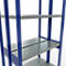 SCHULTE Lagertechnik - Rayonnage de base double système enfichable MULTIPlus250 - 3000x1000x(2x300) mm, 14 tablettes, galvanisé