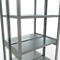 SCHULTE Lagertechnik - Rayonnage de base double système enfichable MULTIPlus250 - 3000x1000x(2x400) mm, 14 tablettes, galvanisé