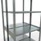 SCHULTE Lagertechnik - Rayonnage de base double système enfichable MULTIPlus250 - 3000x1000x(2x500) mm, 14 tablettes, galvanisé