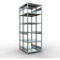 SCHULTE Lagertechnik - Rayonnage de base double système enfichable MULTIPlus250 - 3000x1000x(2x600) mm, 14 tablettes, galvanisé