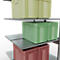 SCHULTE Lagertechnik - Rayonnage double emboîtable, Modèle 150 - 2500x1000x2x500 mm galv. 2x6 tablettes