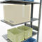 SCHULTE Lagertechnik - Rayonnage double emboîtable Modèle 150 - 3000x1000x2x300 mm galv. 2x7 tablettes