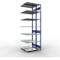 SCHULTE Lagertechnik - Rayonnage double emboîtable Modèle 150 - 3000x1000x2x500 mm 2x7 tablettes