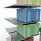 SCHULTE Lagertechnik - Rayonnage double emboîtable Modèle 150 - 3000x1000x2x600 mm galv. 2x7 tablettes