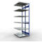 SCHULTE Lagertechnik Rayonnage double emboîtable, MULTIPlus250, 3000x1000x(2x600) mm, 14 tablettes, galvanisé
