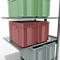SCHULTE Lagertechnik - Rayonnage double emboîtable type 150 - 2500x1000x2x400 mm galv. 2x6 tablettes
