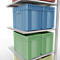SCHULTE Lagertechnik - stapelbak met lengtebout - 2000x750x800 mm, type 150 kg