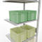 SCHULTE Lagertechnik - stapelbak met lengtebout - 3000x750x600 mm, type 150 kg