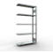 Schulte Lagertechnik Système de rayonnage à tablettes emboîtable MULTIplus 250, rayonnage annexe, verrou de longueur, 2000x1000x300 mm, 5 tablettes, galvanisé