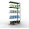 Schulte Lagertechnik Système de rayonnage à tablettes emboîtable MULTIplus 250, rayonnage annexe, verrou de longueur, 2000x1000x400 mm, 5 tablettes, galvanisé