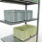 Schulte Lagertechnik Système de rayonnage à tablettes emboîtable MULTIplus 250, rayonnage annexe, verrou de longueur, 2000x1000x500 mm, 5 tablettes, galvanisé